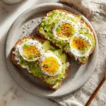 Served Avocado Cottage Cheese Toast