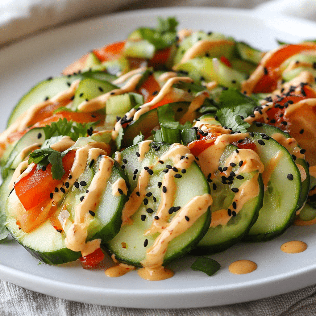 Finished California Roll Cucumber Salad recipe