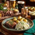 Traditional Irish coleslaw served with hearty Irish mains