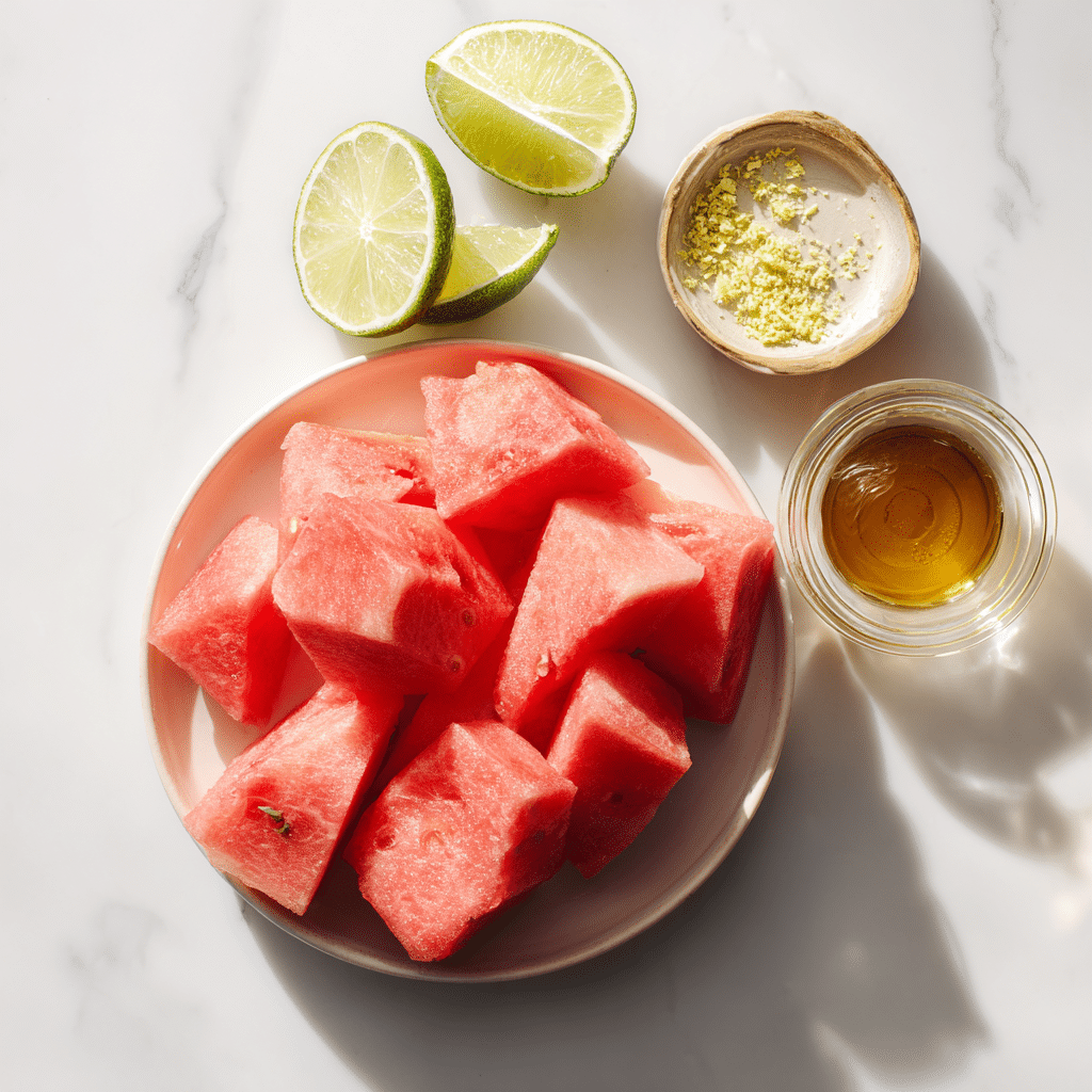 Watermelon sorbet ingredients for Ninja Creami