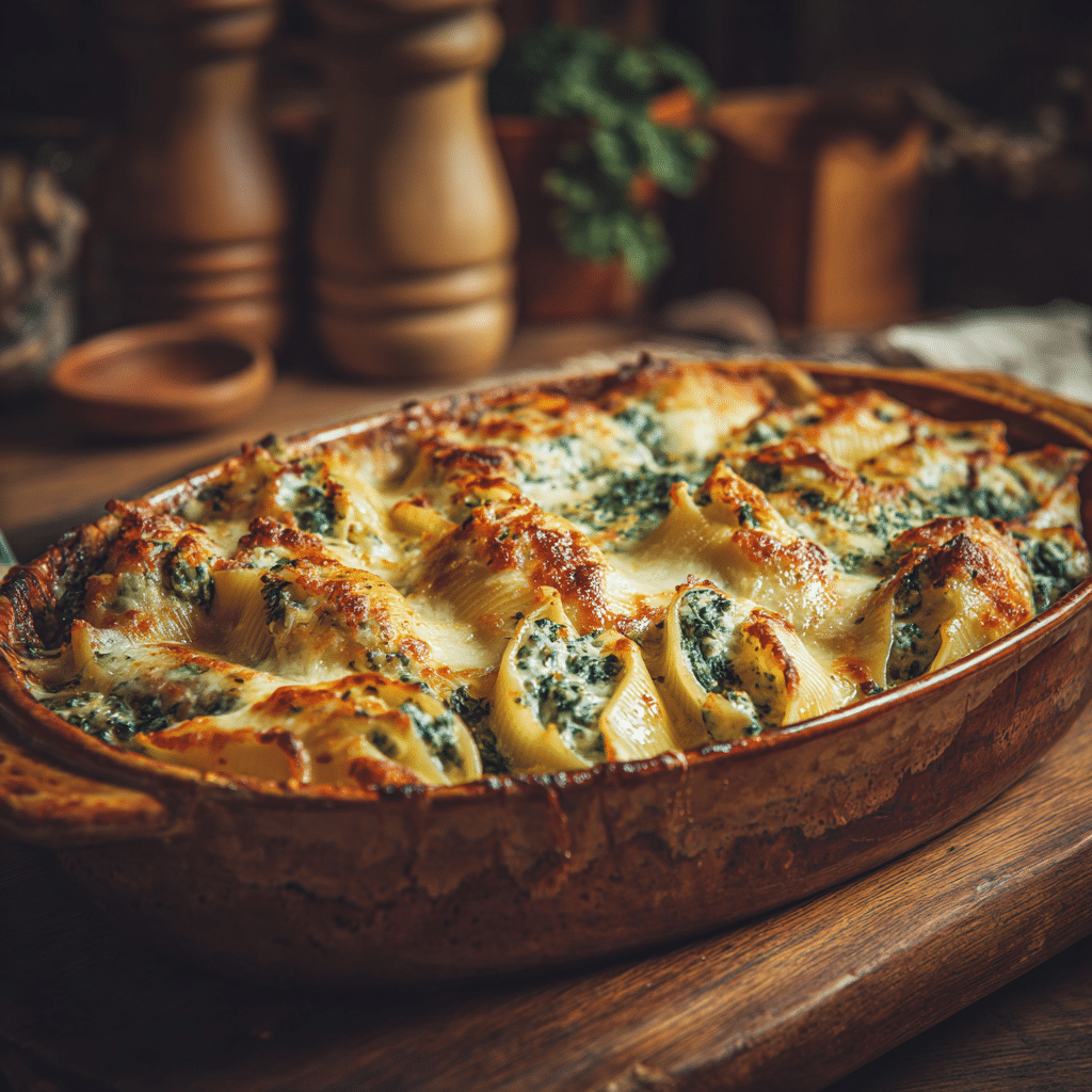 stuffed shells with spinach ricotta recipe