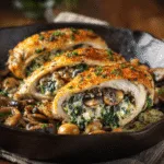 Spinach & Mushroom Stuffed Chicken