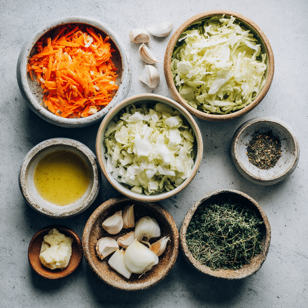 Ingredients for cabbage soup for weight loss