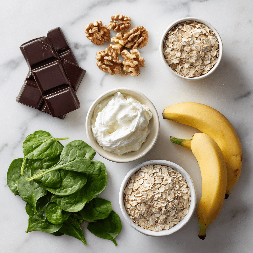 Stress balancing ingredients flat lay