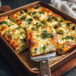 Keto chicken broccoli casserole in baking dish