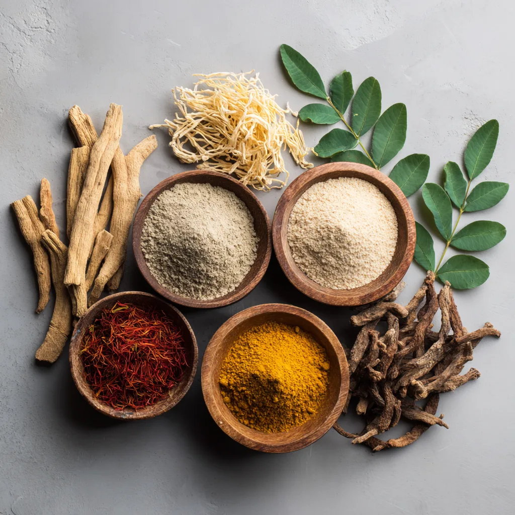 Common adaptogenic ingredients like ashwagandha and reishi