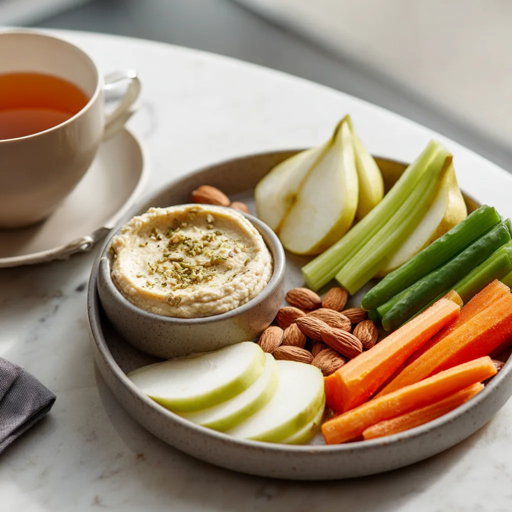 glp-1–friendly snack plate served