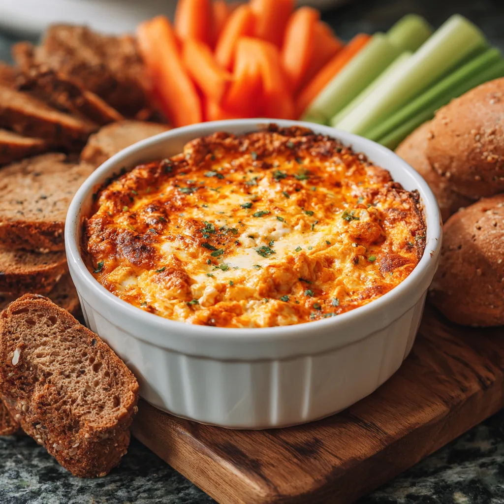 Cottage Cheese Buffalo Chicken Dip