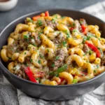 Easy High-Protein Philly Cheesesteak Mac
