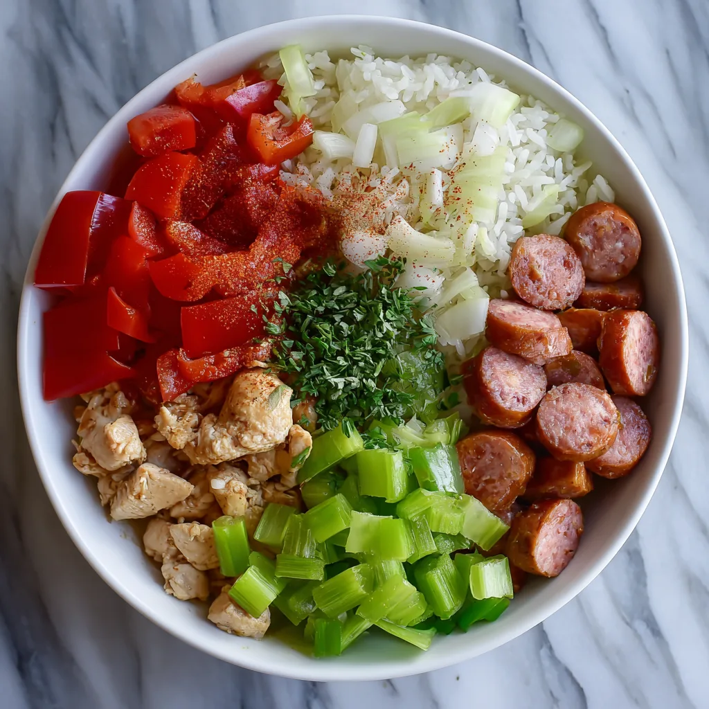 Easy High Protein Chicken Jambalaya – Classic Cajun Rice Dinner for Busy Weeknights