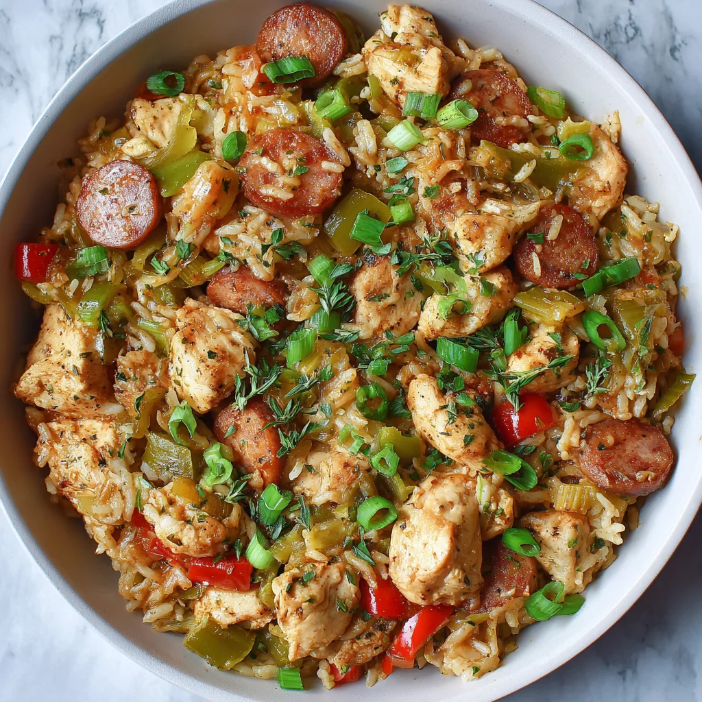 Easy High Protein Chicken Jambalaya – Classic Cajun Rice Dinner for Busy Weeknights
