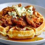 Crispy Chicken and Waffles Recipe – Sweet & Savory Easy Dinner Recipes for Family