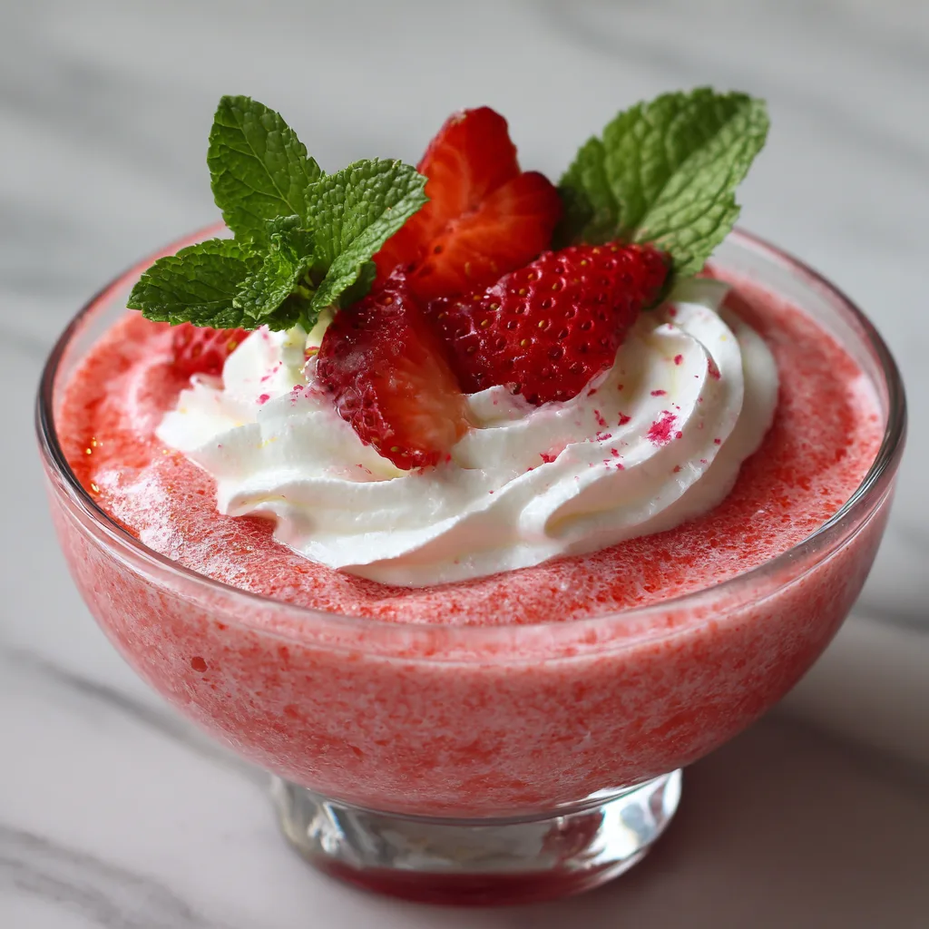 Easy No-Bake Classic Fresh Strawberry Mousse – Light & Fluffy Strawberry Dessert Recipe