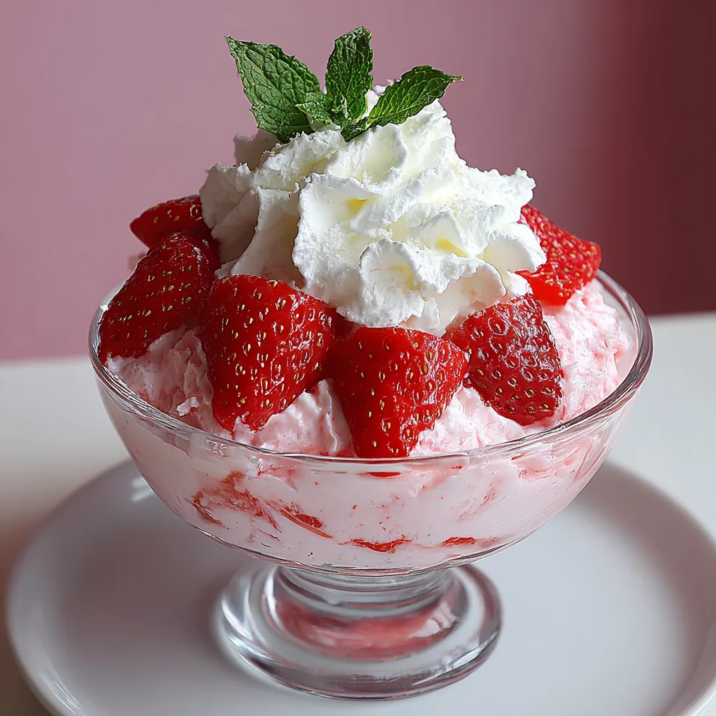 Easy No-Bake Classic Fresh Strawberry Mousse – Light & Fluffy Strawberry Dessert Recipe