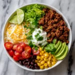 Hearty Ground Beef Burrito Bowl – High Protein Easy Meal Prep Dinner