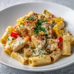 Authentic Utica-Style Chicken Riggies (Creamy High Protein Pasta Dinner)