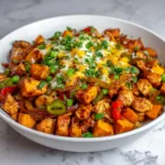 BBQ Chicken Sweet Potato Skillet (Easy One-Pan Healthy Dinner)
