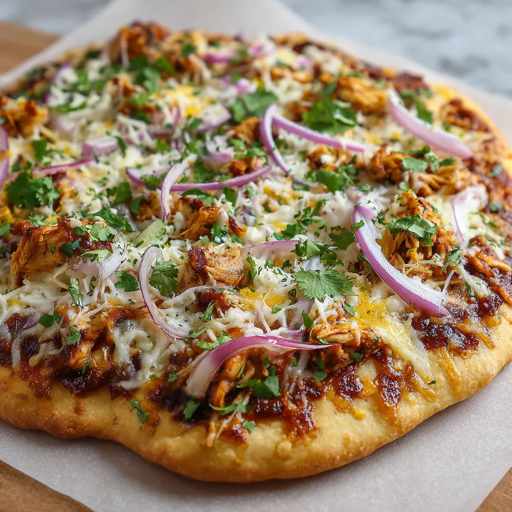 Air Fryer BBQ Chicken Pizza β Quick & Easy Dinner Recipe