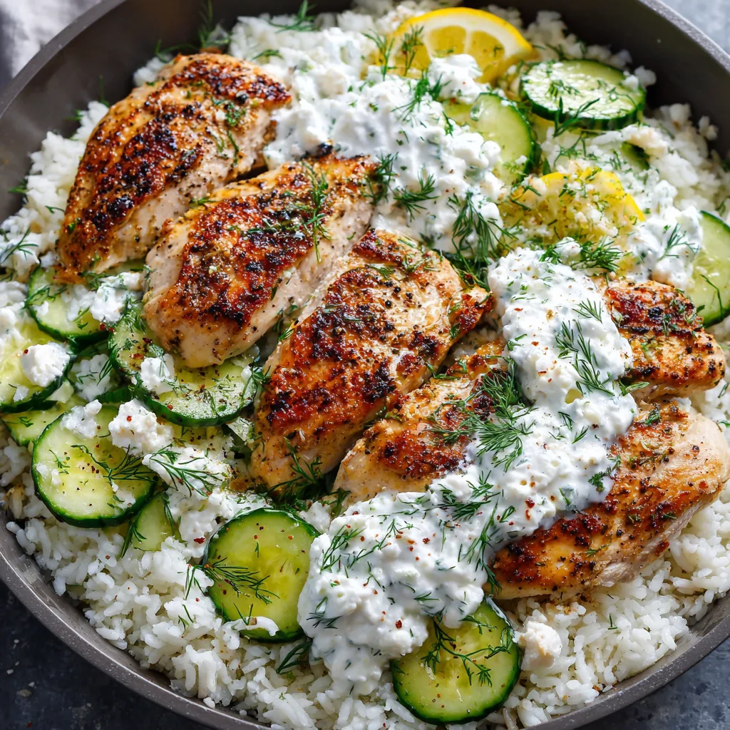 Chicken Tzatziki with Rice