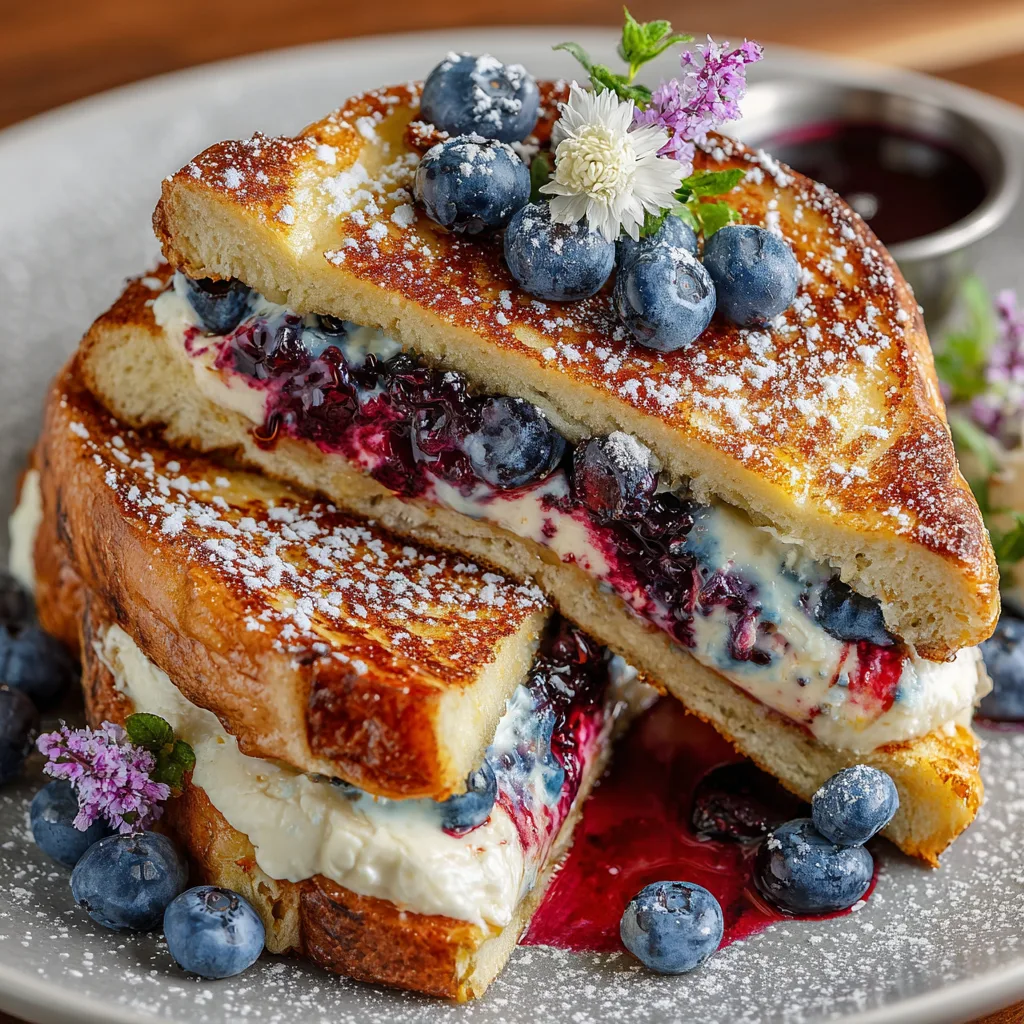 Blueberry Stuffed French Toast with Cream Cheese – The Ultimate Brunch Recipe