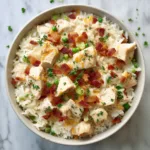 Baked Creamy Ranch Chicken & Rice Casserole