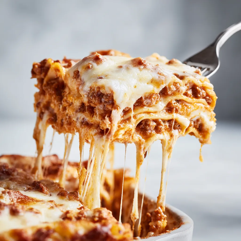 Crockpot Ground Beef Lasagna