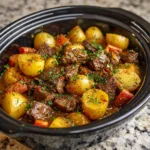 Crockpot Steak and Potato Bake – Easy Hearty Family Dinner