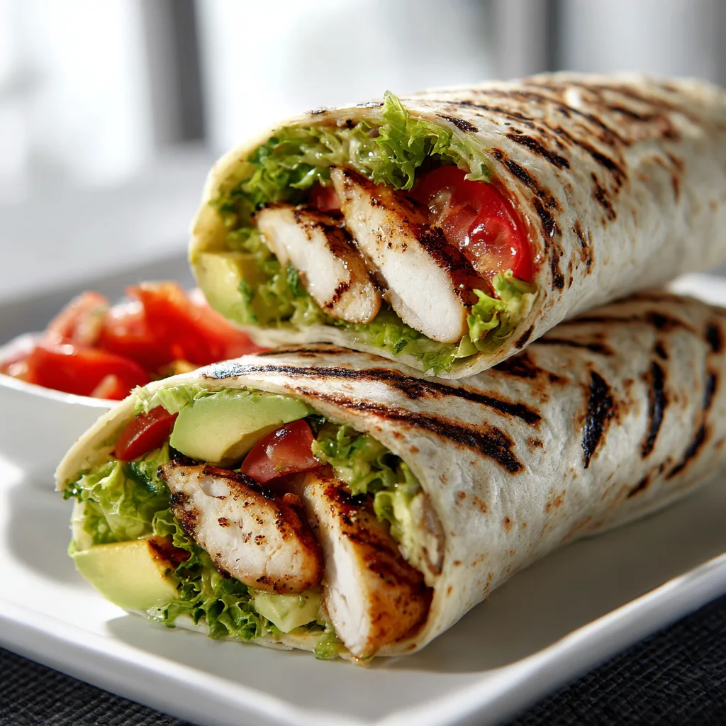 grilled chicken avocado wraps fresh healthy wrap recipe