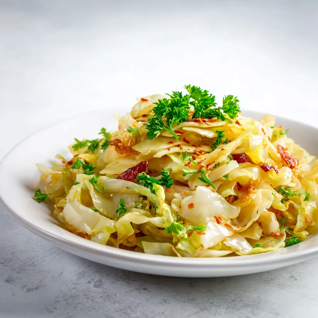 Haluski Fried Cabbage and Noodles Recipe