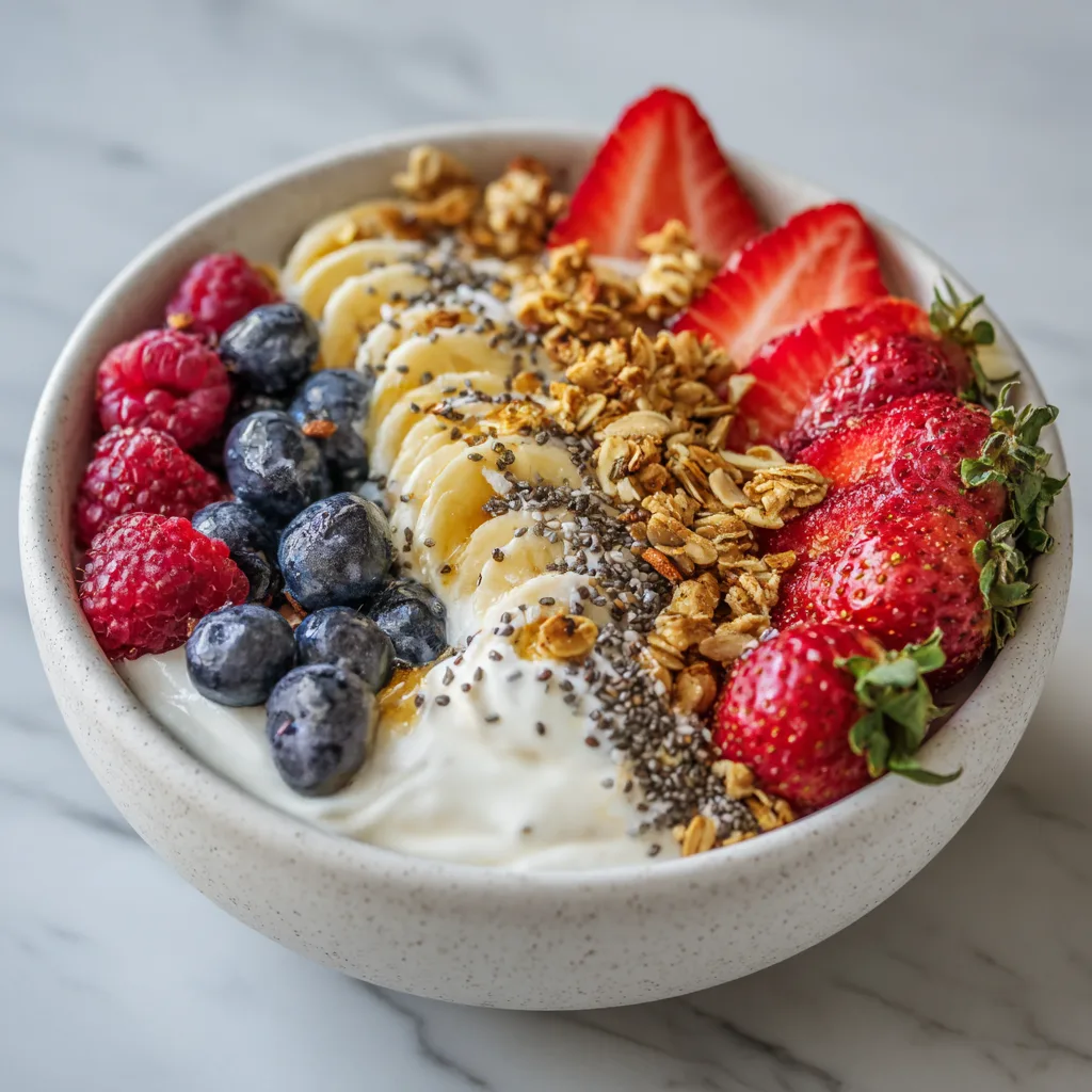 Greek Yogurt and Berry Protein Bowl – Healthy High Protein Breakfast