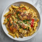 Creamy Crockpot Cajun Chicken Pasta2