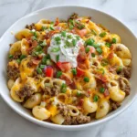 Loaded Bacon Cheeseburger Pasta (Easy Ground Beef Pasta Recipe)