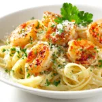 Creamy Garlic Butter Shrimp Pasta with Rich Parmesan Sauce