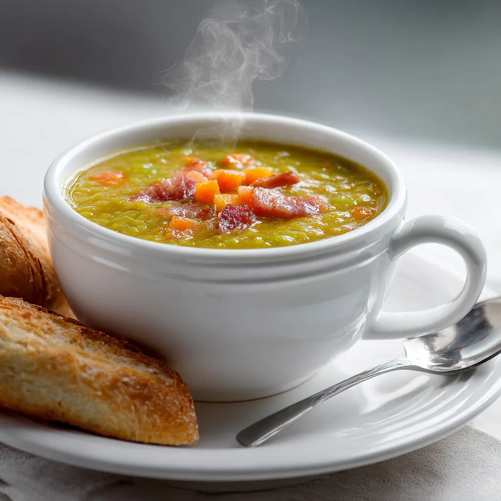 Comfort Slow Cooker Split Pea Soup with Bacon – Hearty Classic Crockpot Recipe
