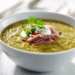 Traditional Crockpot Split Pea Soup with Smoked Ham Hock – Rich and Hearty Slow Cooker Recipe