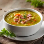 Hearty Crockpot Split Pea Soup with Ham Bone – Traditional Slow Cooker Comfort Recipe