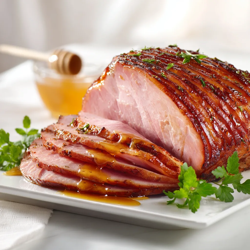 Traditional Slow Cooker Spiral Ham with Honey and Butter – Tender Sweet Glazed Ham Recipe