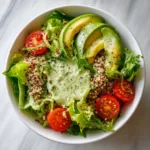 Healthy Lettuce Green Goddess Salad Bowl