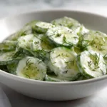 German Cucumber Salad with Cream and Dill – Authentic Gurkensalat Recipe