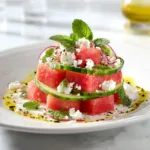 Watermelon Cucumber Feta Salad Recipe – Fresh Sweet and Salty Summer Classic