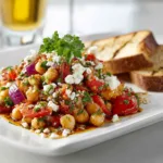 Chickpea Salad with Feta and Tomatoes Fresh Healthy Dish