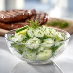 German Cucumber Salad with Vinegar and Dill – Authentic Gurkensalat Recipe