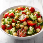 Classic Mediterranean Chickpea Salad Traditional Healthy Recipe Fresh and Flavorful
