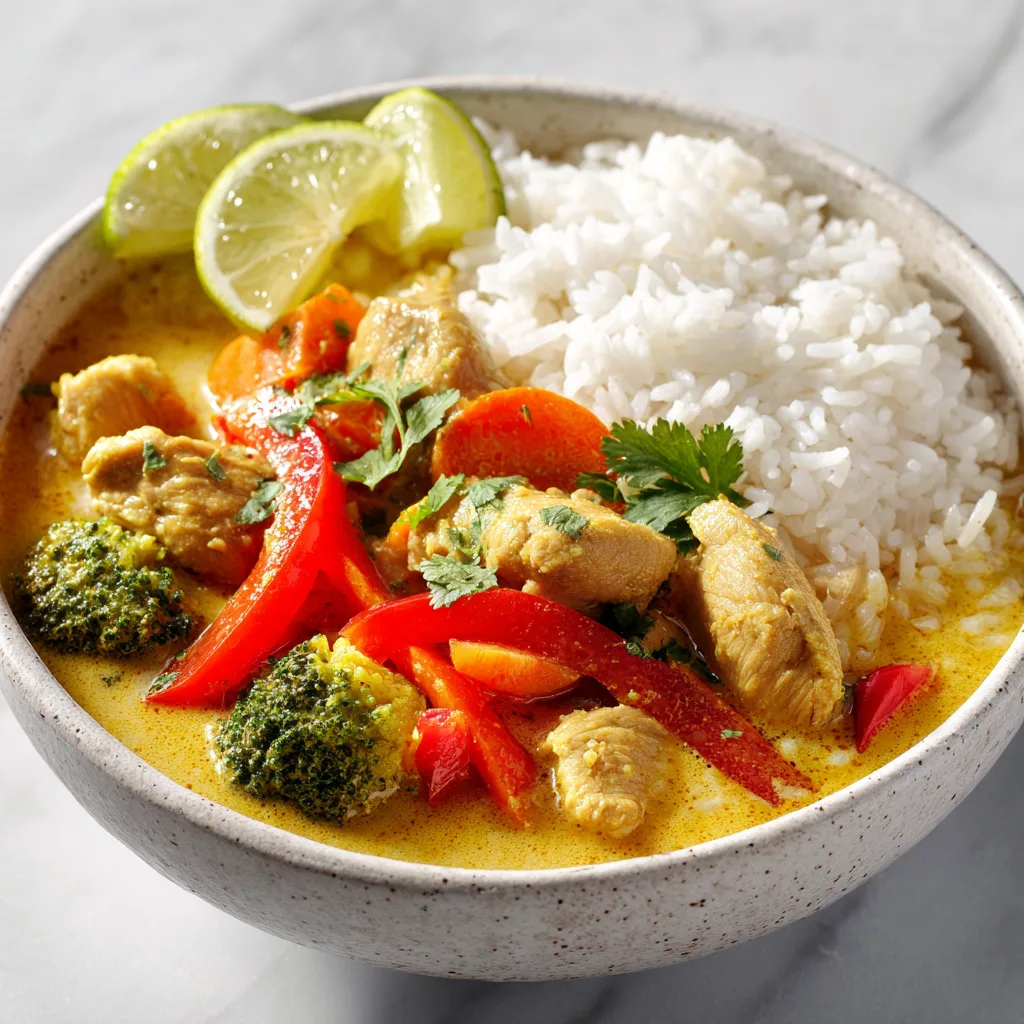 Coconut Curry Chicken Crockpot Recipe - Easy Slow Cooker Dinner