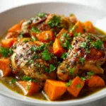 Slow Cooker Chicken and Sweet Potatoes - Healthy Crockpot Meal