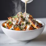 BBQ Chicken Sweet Potato Bowl with Sesame Dressing - Fresh Healthy Bowl Recipe