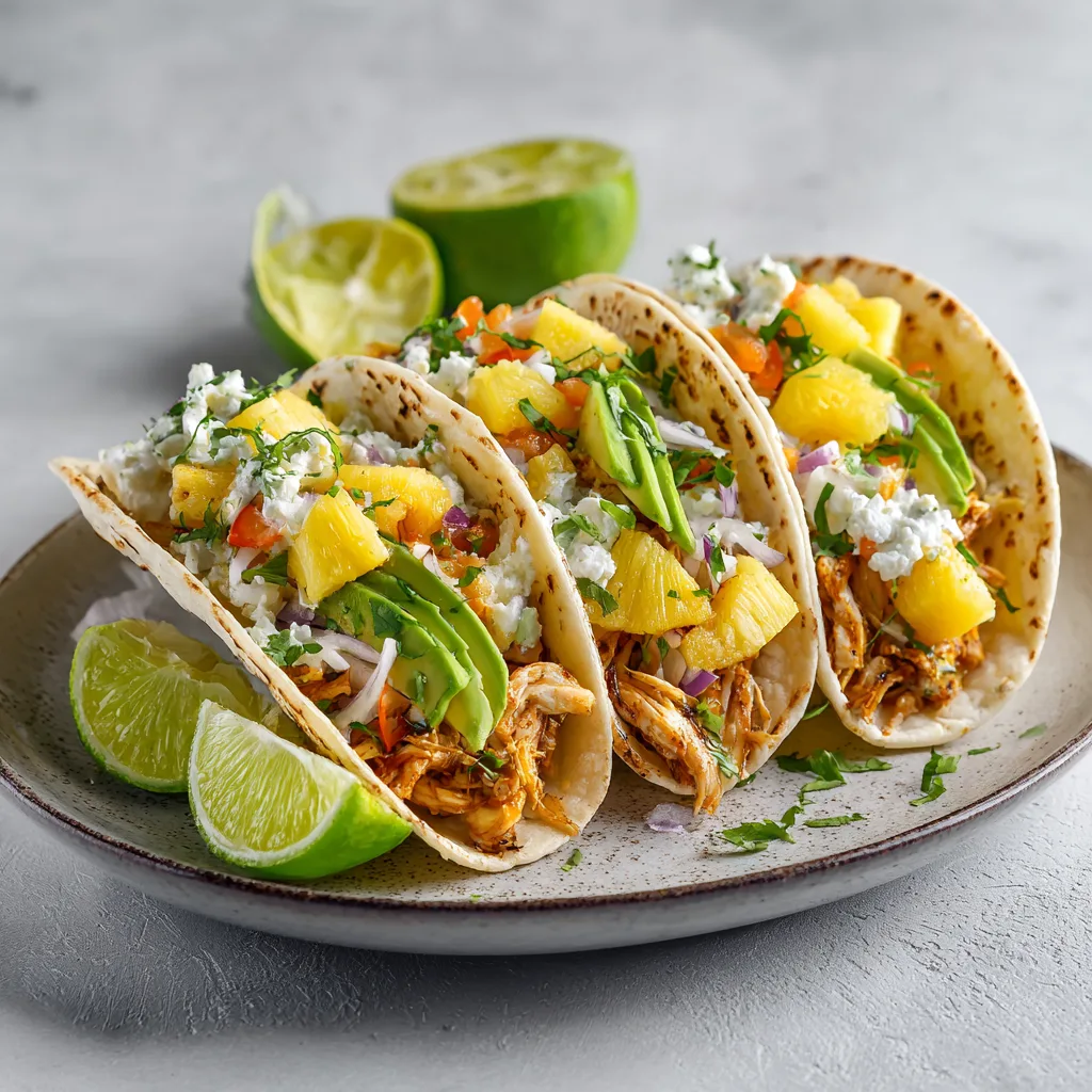 Pineapple Chicken Tacos – Sweet and Savory Healthy Taco Recipe