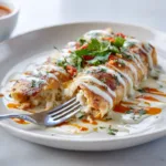 High Protein Chicken Enchiladas with White Sauce – Creamy Easy Dinner Recipe