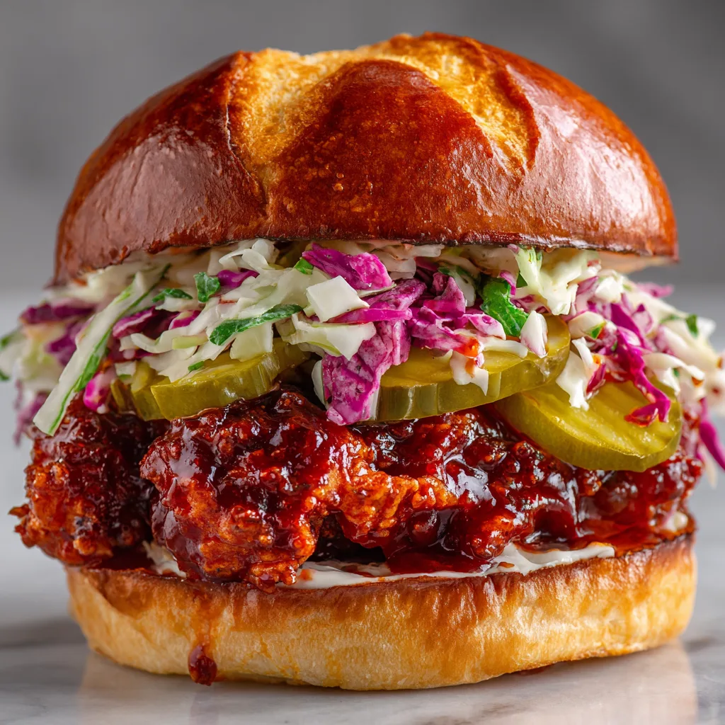 Nashville Hot Chicken Sandwich Recipe – Crispy Spicy Fried Chicken Burger Better Than Takeout