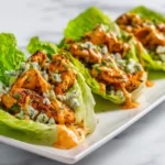 Keto Chicken Lettuce Wraps with Creamy Sauce - High Protein Dinner